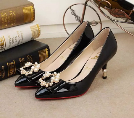 Christian Louboutin Shallow mouth kitten heel Shoes Women--003